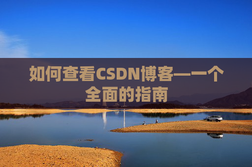 如何查看CSDN博客—一个全面的指南